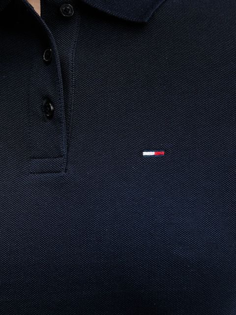 Tommy Jeans polo damski kolor granatowy DW0DW21931