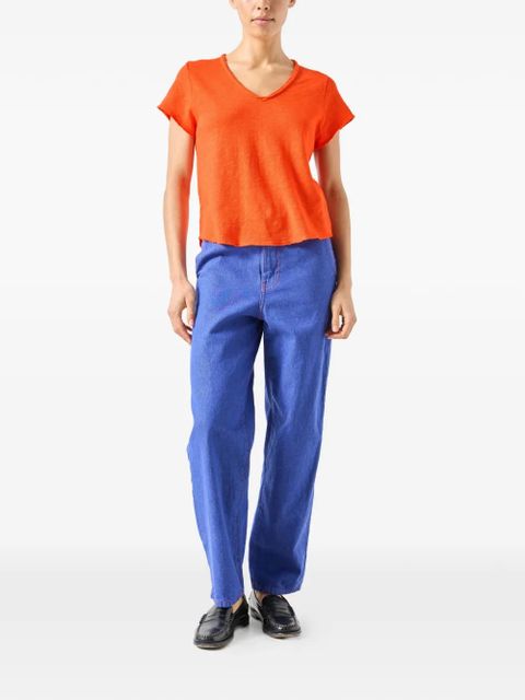 American Vintage Sonoma V-neck T-shirt - Orange - zdjęcie produktu nr 2