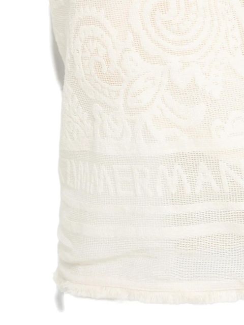 ZIMMERMANN woven frayed-edge pareo - Neutrals