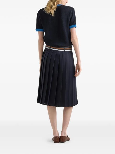 Prada short-sleeve cashmere sweater - Black - zdjęcie produktu nr 2