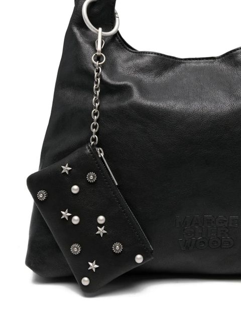 Marge Sherwood washed leather shoulder bag - Black