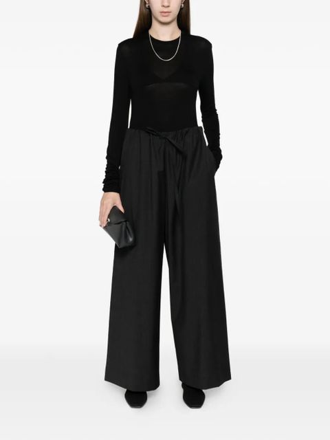 TOTEME drawstring-waist trousers - Grey - zdjęcie produktu nr 2