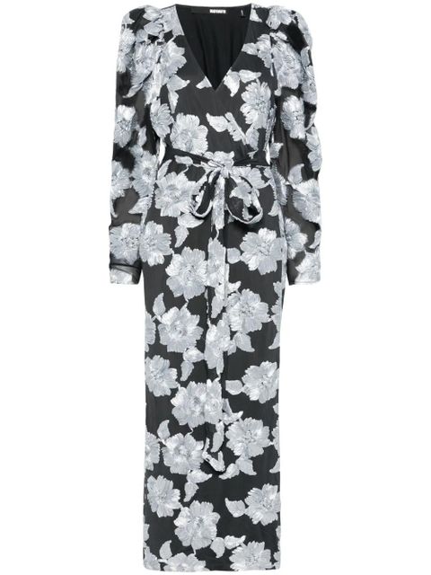 ROTATE BIRGER CHRISTENSEN flower mesh maxi dress - Grey - zdjęcie produktu nr 1