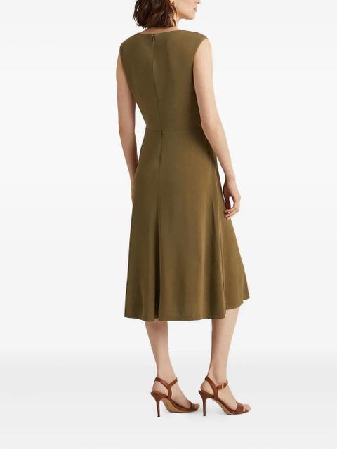 Lauren Ralph Lauren twisted-detail midi dress - Green