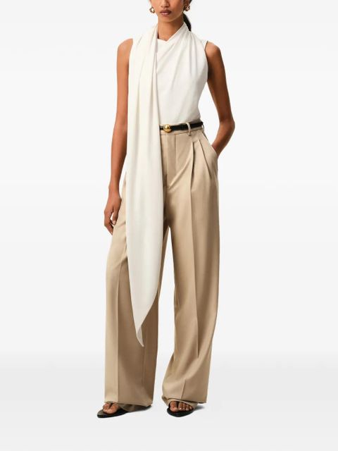 AMI Paris high-waisted pleated trousers - Neutrals - zdjęcie produktu nr 2