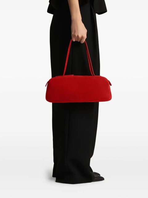 KHAITE Simona suede shoulder bag - Red