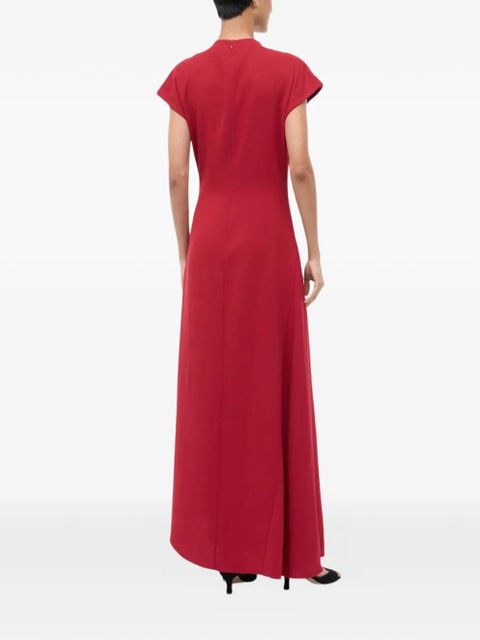 STAUD Zaya draped maxi dress - Red