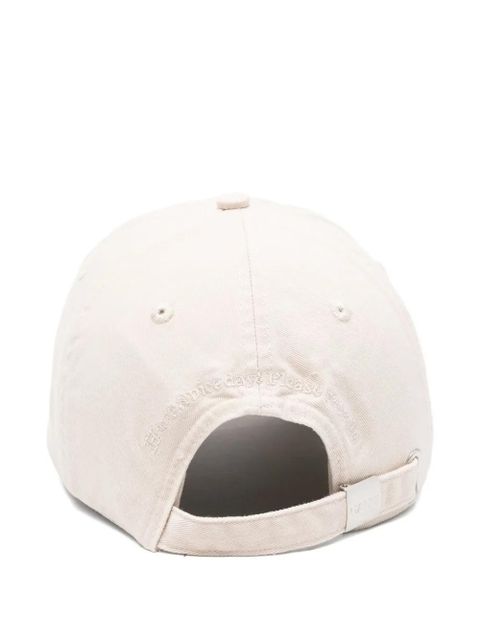 GANNI cat-embroidered baseball cap - Neutrals - zdjęcie produktu nr 2