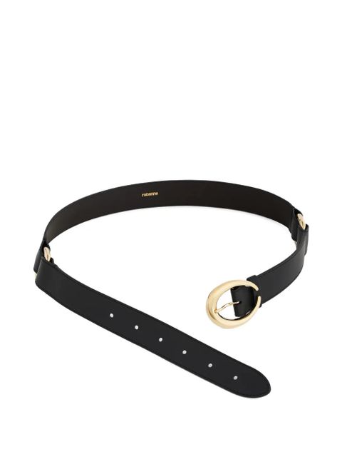 Rabanne ring-buckle leather belt - Black - zdjęcie produktu nr 2
