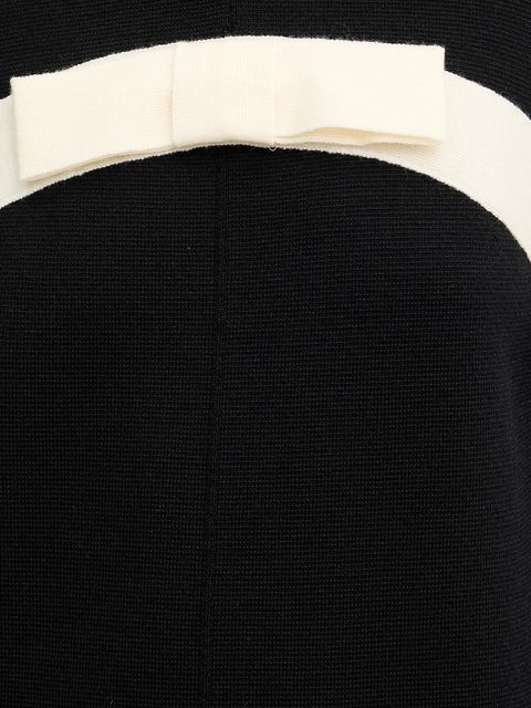 Luisa Spagnoli sukienka wełniana kolor czarny mini prosta 100057