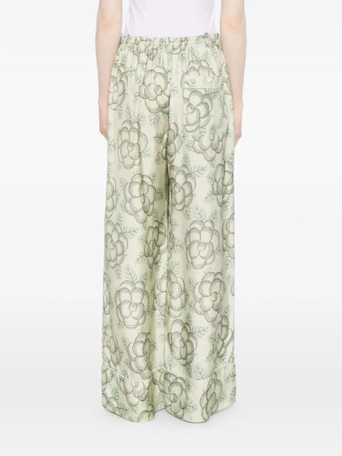 Marni printed piping trousers - Neutrals