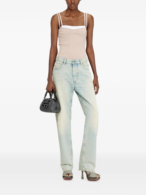 Diesel ribbed strap T-shirt - Neutrals - zdjęcie produktu nr 2