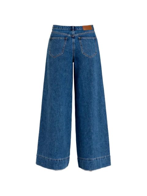 TWINSET lace wide-leg trousers - Blue - zdjęcie produktu nr 2