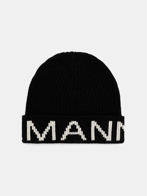 ERMANNO Firenze czapka wełniana kolor czarny 57TV003EP9 - zdjęcie produktu nr 1