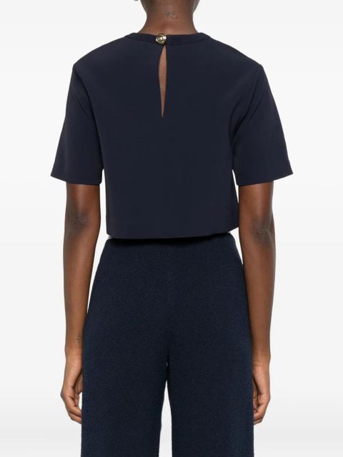 Maje embroidered t-shirt - Blue