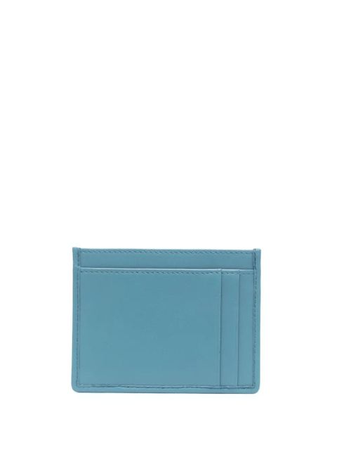 Miu Miu matelassé nappa leather card holder - Blue - zdjęcie produktu nr 2