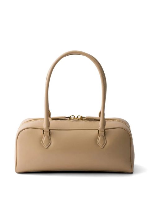 Prada medium leather top-handle bag - Neutrals - zdjęcie produktu nr 2