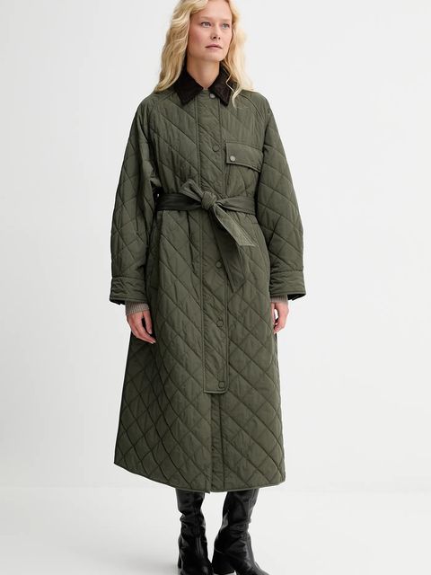 Weekend Max Mara kurtka COCCOLE kolor zielony przejściowa oversize 2525496092600 - zdjęcie produktu nr 1