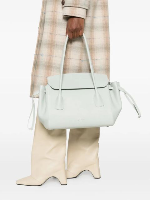 Jil Sander leather tote bag - Green - zdjęcie produktu nr 2