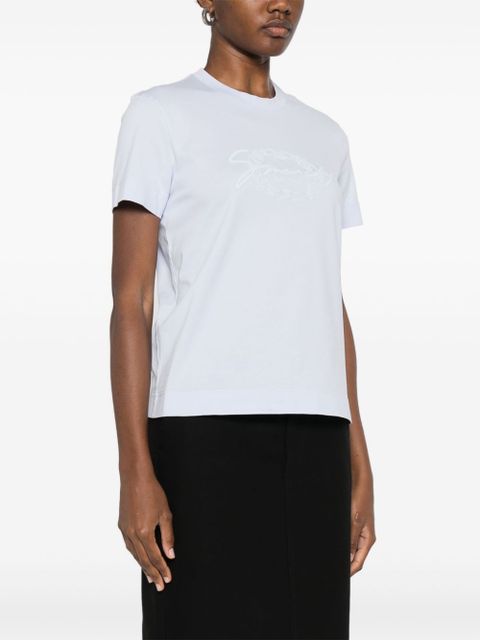 Givenchy embroidered-logo T-shirt - Blue