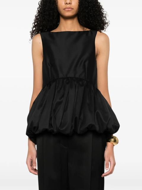 Róhe peplum-hem top - Black - zdjęcie produktu nr 2