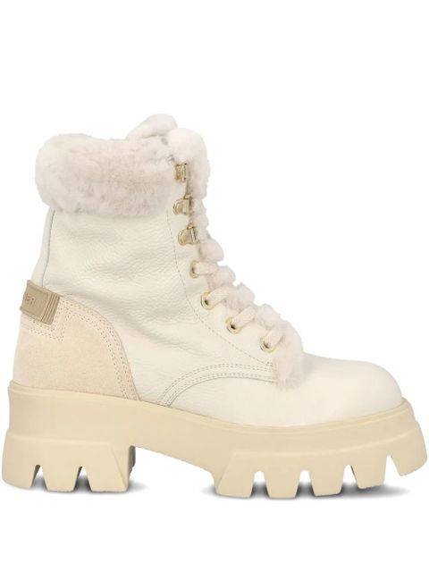 BOGNER leather combat boots - Neutrals - zdjęcie produktu nr 1