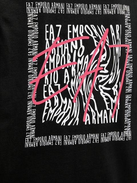 EA7 Emporio Armani t-shirt bawełniany damski kolor czarny AF12957.7W000726