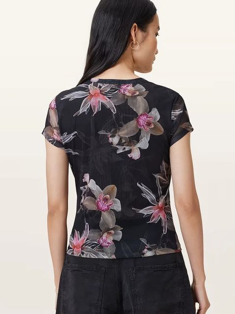 AllSaints t-shirt ELLIE damski kolor czarny W267JC