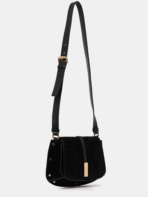 Pollini torebka zamszowa kolor czarny PC4426PP0N QI1 - zdjęcie produktu nr 2