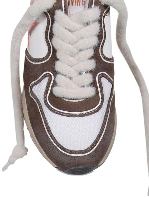 Golden Goose star-appliqué panelled sneakers - Brown