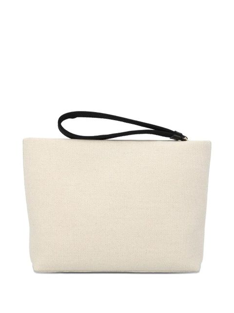 Givenchy logo-print clutch bag - Neutrals