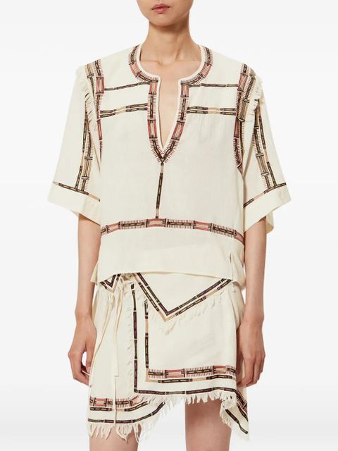 ISABEL MARANT Fiosa blouse - Neutrals