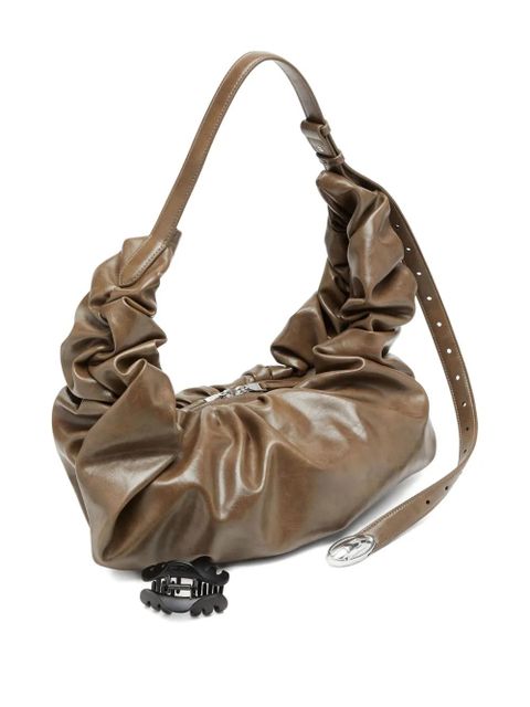 Diesel large Grab-D gathered shoulder bag - Brown
