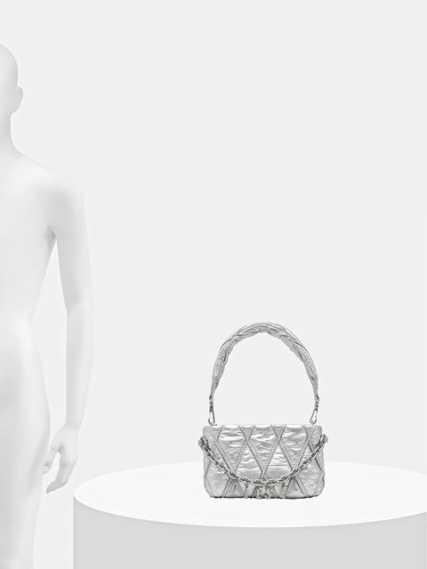 Diesel torebka CHARM-D CHARM-D POUCH kolor srebrny X10286.P8240