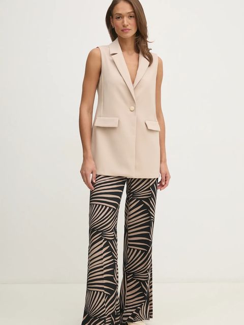 Joseph Ribkoff spodnie damskie kolor czarny proste high waist 251085 - zdjęcie produktu nr 2