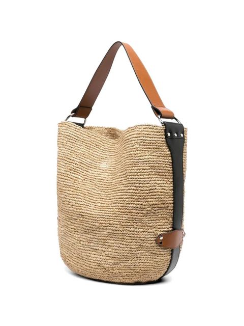 ISABEL MARANT Bayia raffia tote bag - Neutrals