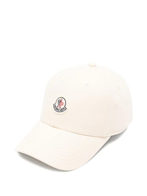 Moncler logo-patch baseball cap - Neutrals - zdjęcie produktu nr 1