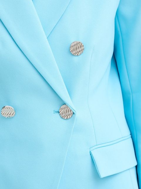 Morgan marynarka kolor niebieski dwurzędowa gładka VPKY.F