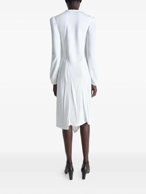 LEMAIRE pleated bias dress - White
