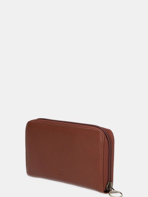 Barbour portfel skórzany damski kolor brązowy LLG0038