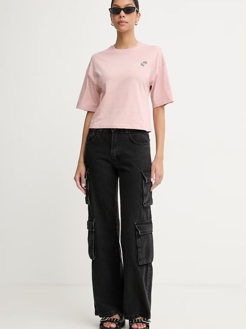 Diesel crop top damski bawełniany T-CROPYN - zdjęcie produktu nr 1