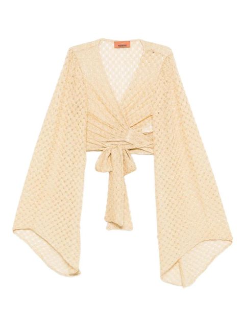 Missoni tie-front crop top - Yellow - zdjęcie produktu nr 1