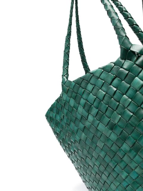 DRAGON DIFFUSION Egola interwoven tote bag - Green