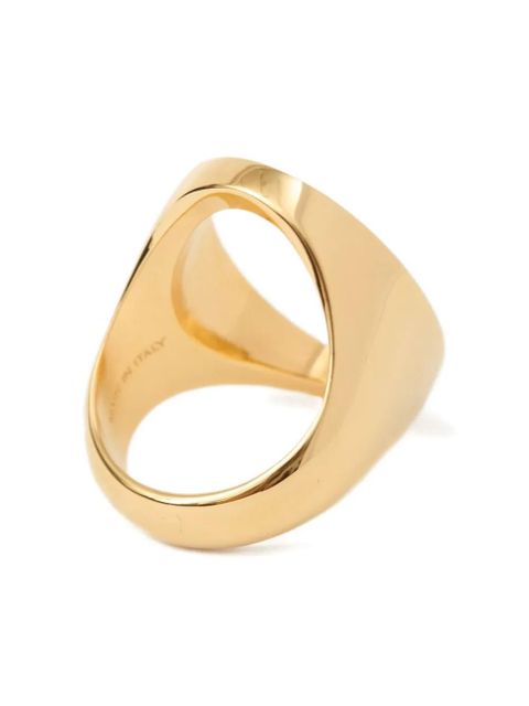 MM6 Maison Margiela Minimal logo 4mm ring - Gold