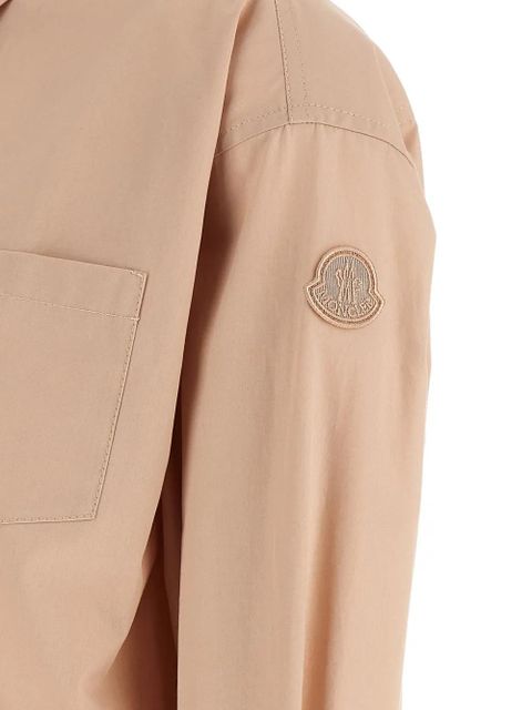 Moncler drawstring cropped shirt - Neutrals