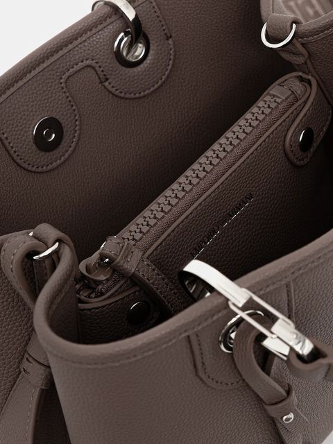 Emporio Armani torebka kolor brązowy EW000361 AF12036
