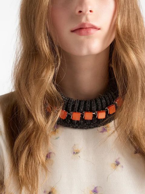 Prada floral print silk dress - Neutrals