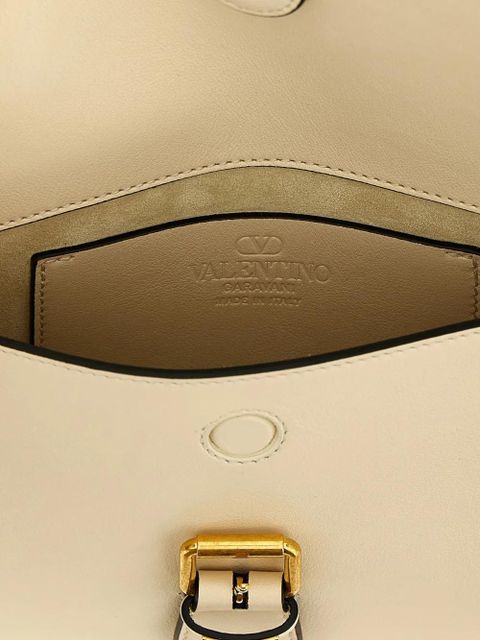 Valentino Garavani small Flaneuse studded leather shoulder bag - Neutrals