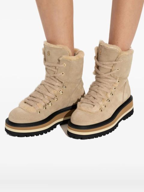 BOGNER 40mm suede platform boots - Neutrals