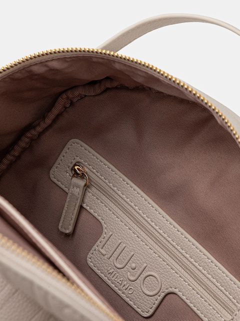 Liu Jo plecak damski kolor beżowy mały wzorzysty AF5157.E0538